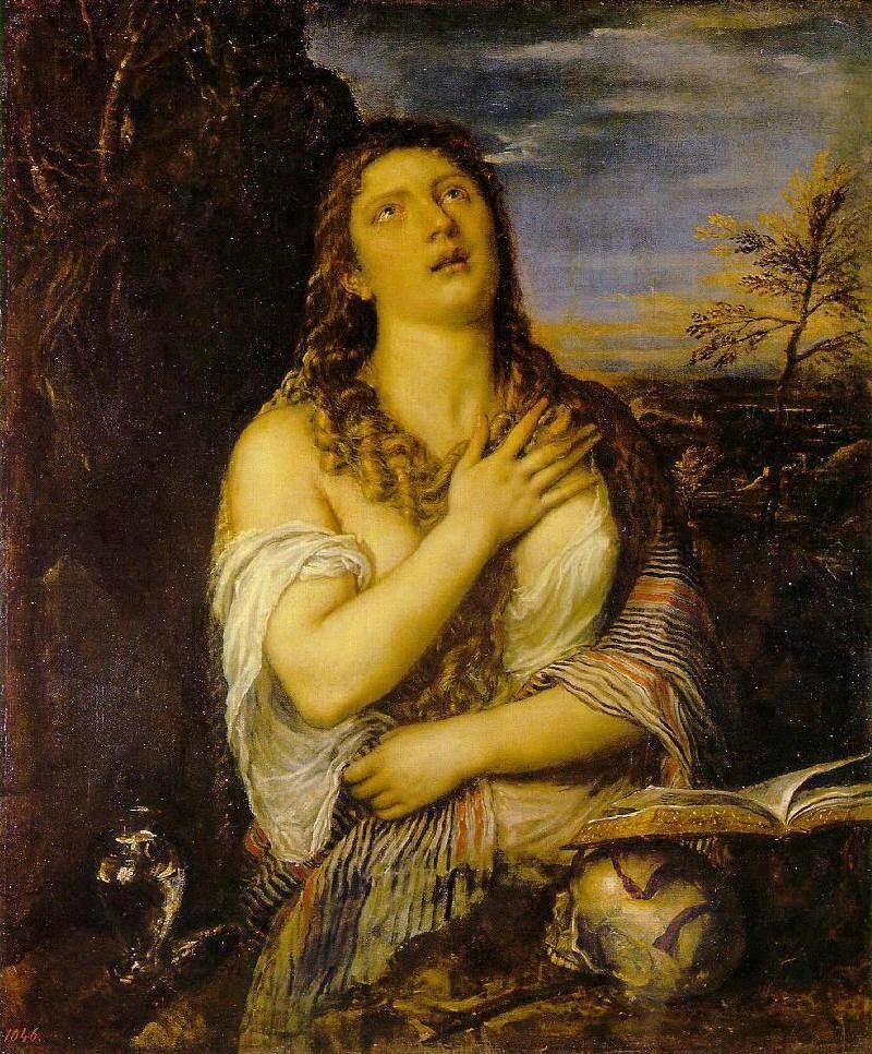 Unknown Penitent Mary Magdalen By Titian